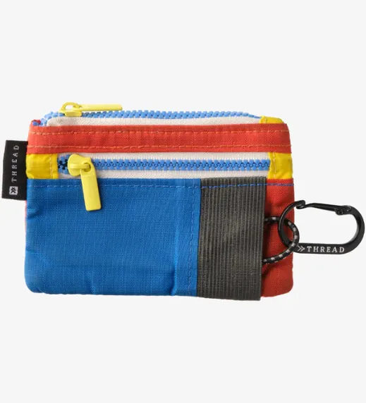 Color Block Pouch Wallet